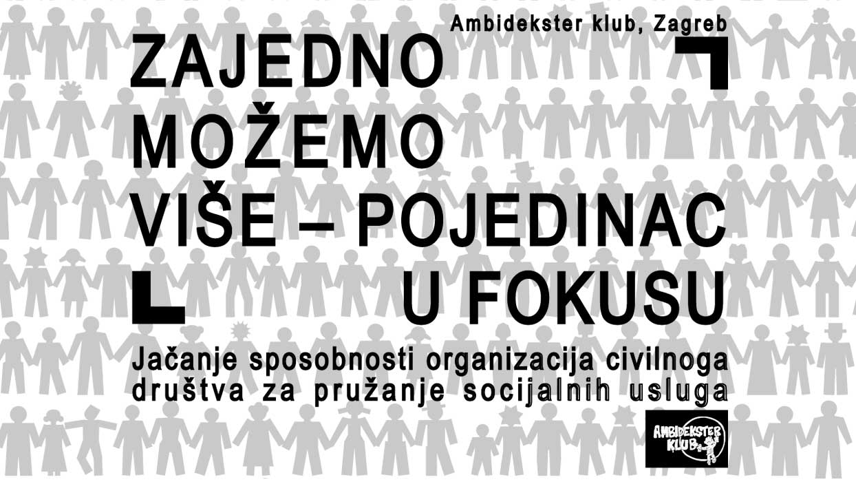 Priručnik "Zajedno možemo više -pojedinac u fokusu"