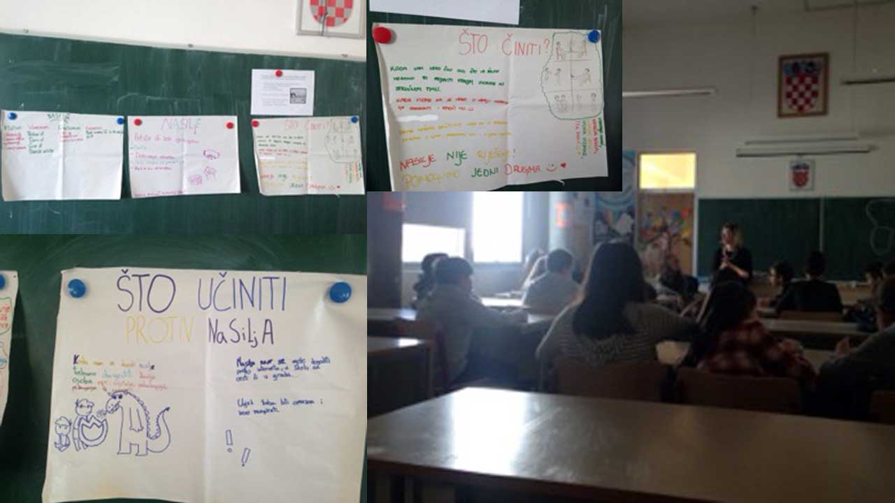 Preventivne edukativne radionice "Budi najjača karika u lancu nenasilja" održane za šestaše u OŠ Sesvetska Sopnica