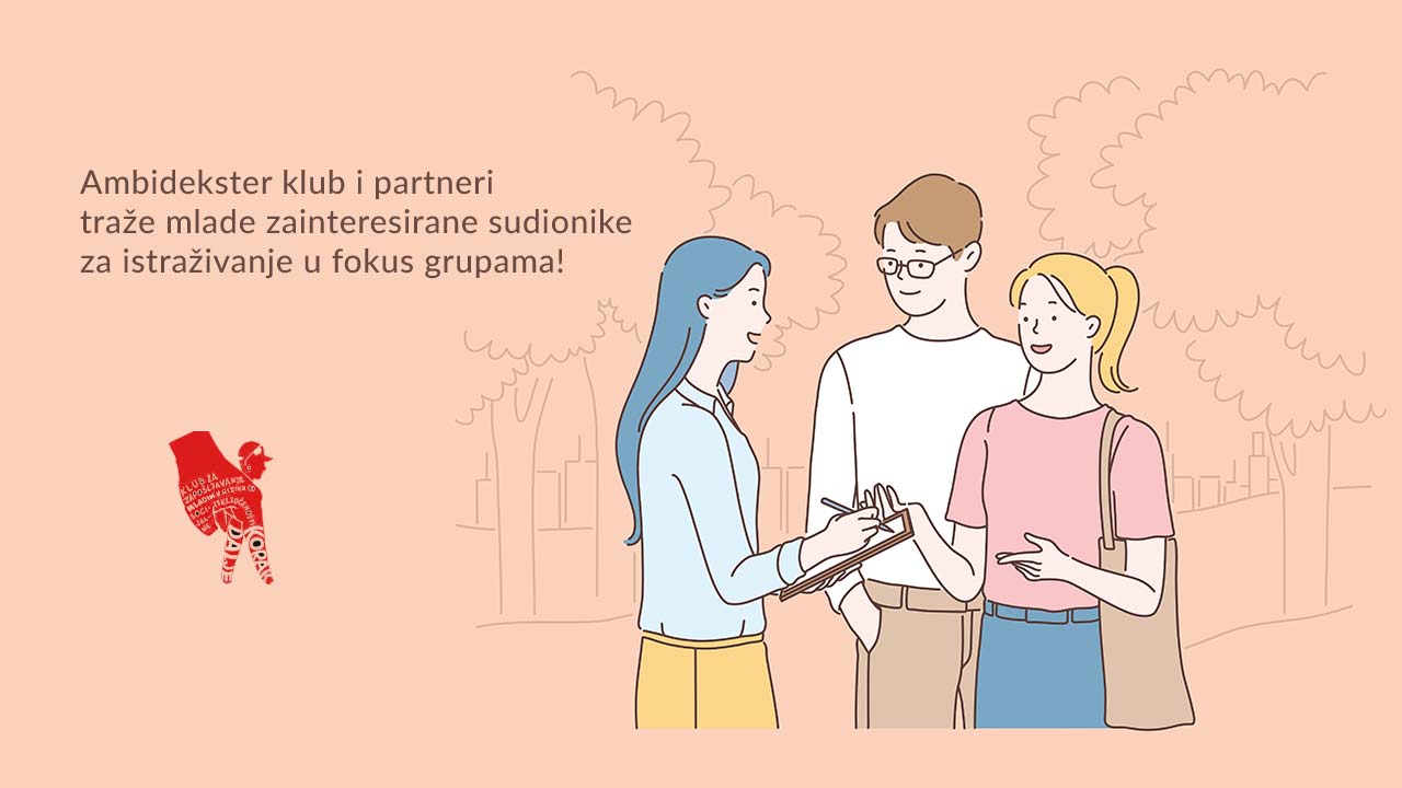 Tražimo mlade za istraživanje u fokus grupama