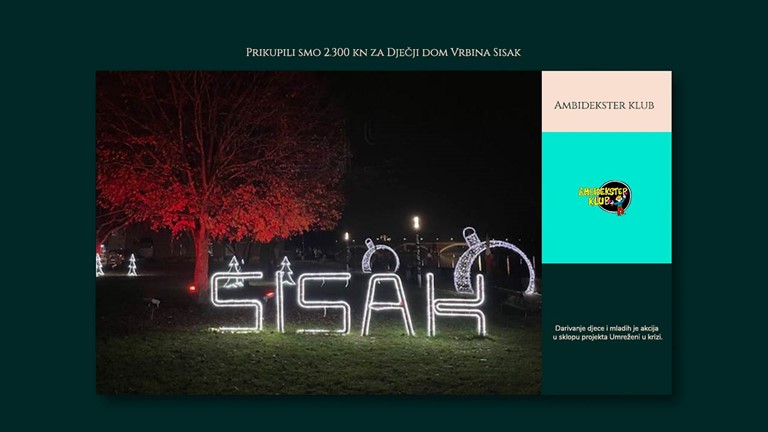 Prikupili smo 2.500 kn za Dječji dom Vrbina Sisak