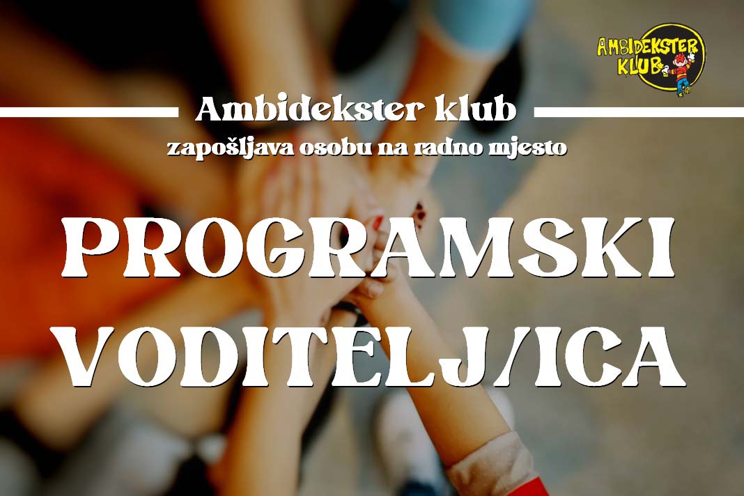 Natječaj za zapošljavanje na radnom mjestu "Programski voditelj/ica"