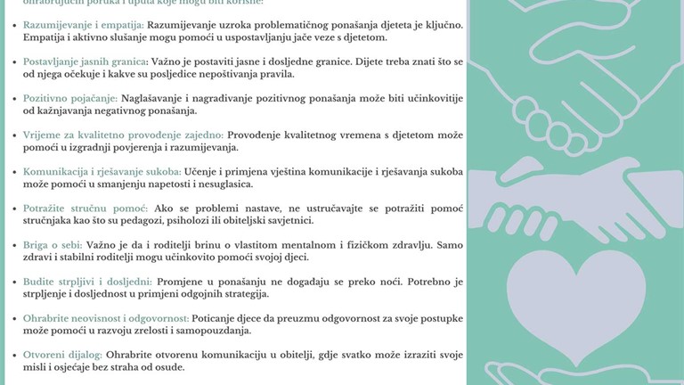 Prevencija problema u ponašanju - savjeti za roditelje